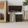 vidaXL Kosz na pranie z pokrywą Ciemnobrązowy 55,5x35x34 cm Podgląd zdjęcia produktu 9