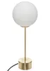 Dris Gold Nachttischlampe mit Glaslampenschirm Produktbild-Vorschau 2