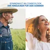 Strohhut 'Texas' Uni - Vielseitiger Sonnenhut für Damen und Produktbild-Vorschau 6