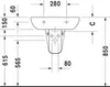 DURAVIT D-Code Waschtisch, 65 x 50 cm, ohne Spezialglasur, Produktbild-Vorschau 9