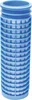 A blue filter element with white filter material inside, shown against a white background. Podgląd zdjęcia produktu