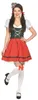y bavorský kostým dirndl pro ženy černo-bílo-červený Small Náhled obrázku produktu 2