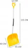 Ergonomiczna Łopata do śniegu 135 cm Aluminiowa Profilowana Podgląd zdjęcia produktu 6