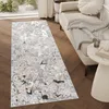 Tapiso Läufer CRYSTAL Modern Grau Gold Wohnzimmer  80 x 300 Produktbild-Vorschau 1