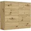 Komoda 120 cm 8 zásuvek skříňka FRAMIRE R-120-S8 artisan Náhled obrázku produktu 1