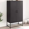 vidaXL Highboard Schwarz 68,5x38,5x123,5 cm Stahl Produktbild-Vorschau 1
