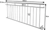 LARS360 Edelstahl Balkongeländer für Fenster 184*90cm – Produktbild-Vorschau 2