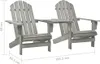 vidaXL Adirondack záhradné stoličky so stolom z masívneho Náhľad obrázku produktu 5