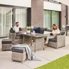 HOME DELUXE - Polyrattan Sitzgruppe BAHIA- inkl. Hocker, Produktbild-Vorschau 3