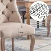 okwish Lot de 2 chaises salle à manger à 4 pieds, dossier Voir les images du produit 6
