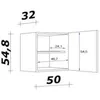 Flex Well Hängeschrank Cara BxTxH 50 x 32 x 54,8 cm in Produktbild-Vorschau 5