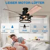 112cm Deckenventilator mit Beleuchtung und Fernbedienung, Produktbild-Vorschau 2