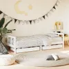 vidaXL Kinderbett mit Schubladen Weiß 90x200 cm Massivholz Produktbild-Vorschau 2