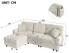 Merax Modernes Sofa 3-Sitzer, L-förmiges Ecksofa mit Produktbild-Vorschau 8