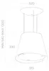 Maska lampy Elica Easy IX/F/50 recyrkulacja 50cm stal Podgląd zdjęcia produktu 4