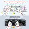 69-klawiszowa przewodowa klawiatura ergonomiczna z 18 Podgląd zdjęcia produktu 7