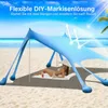 Tenda da spiaggia ZELURXX, protezione solare UPF50+, tenda Anteprima dell’immagine prodotto 2