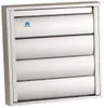 Grille de hotte 210x210mm aluminium gris RAL9006 - RENSON - Voir les images du produit 1