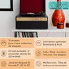 Auna Platine Vinyle Bluetooth, Tourne Disque Vinyle avec Voir les images du produit 2