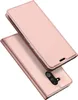 A rose gold flip case for a smartphone is shown against a white background. Produktbild-Vorschau