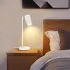 ZMH noční lampička stolní lampa do ložnice bílá - otočná Náhled obrázku produktu 7
