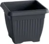 Pot de fleurs plastique Square Anthracite 30 x 30 DKWT Voir les images du produit 3