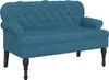 A studio shot of a blue loveseat on a white background. Náhled obrázku produktu