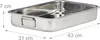relaxdays 10023739_60 relaxdays Bräter   silber Anteprima dell’immagine prodotto 4