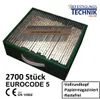 A box filled with nails, with text and logos overlaid. Produktbild-Vorschau