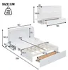 Flieks Schrankbett 140x200cm mit Lattenrost, Doppelbett mit Produktbild-Vorschau 7