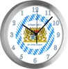 Wanduhr Bayern, rückwärtslaufende Zeiger, In Bayern gehen Produktbild-Vorschau 1