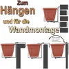 BigDean Blumenkastenhalterung 2 Stück Anthrazit für Balkon Produktbild-Vorschau 4
