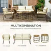 Outsunny 5 tlg. Rattan Gartenmöbel-Set, Gartengarnitur Produktbild-Vorschau 6
