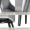 Chaise MARILYN Effet Velours Style Scandinave - gris/noir, Voir les images du produit 5