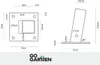 Mastfuß verschraubt auf Betonbefestigungsankerfuß 120x120 Produktbild-Vorschau 5