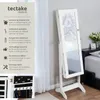 Armoire à bijoux avec miroir - blanc Voir les images du produit 2