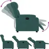 vidaXL Relaxsessel Elektrisch Dunkelgrün Stoff Produktbild-Vorschau 6