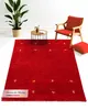 carpetfine Tapis de laine Gabbeh Uni Rouge 60x90 cm | Tapis Voir les images du produit 1