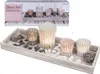 GiftyCity Dřevěná dekorace na svíčky s doplňky, 4 kusy Náhled obrázku produktu 6
