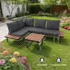 HOMAVO Gartenlounge-Set Für 3-4 Personen,L-Förmiger Produktbild-Vorschau 7