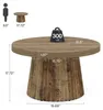 Tribesigns Runder Couchtisch, 80 cm Moderner Produktbild-Vorschau 7