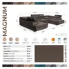 U-Form Ecksofa Magnum U Bronze mit Schlaffunktion und 2 Produktbild-Vorschau 7