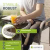 Juskys Polyrattan Gartentisch Yoro rund - wetterfest Ø 80 Produktbild-Vorschau 2
