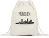 MÜNCHEN Skyline Turnbeutel Gymsack Souvenir Andenken Produktbild-Vorschau 1