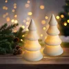 LED Keramik Weihnachtsbaum warm weiß 13 cm - 2er Set - Produktbild-Vorschau 1