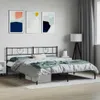vidaXL Struttura letto con testiera in metallo nero 180x200 Anteprima dell’immagine prodotto 2
