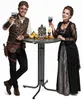 Runder Klapp-Stehtisch Weiß Anthrazit für Indoor & Outdoor, Produktbild-Vorschau 1