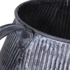 Dekorative Metallkanne im Vintage-Stil mit Rillenstruktur Produktbild-Vorschau 5