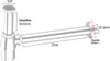 Aloni geurafsluiting sifon, messing, verchroomd, 1 1/4", Productafbeelding-voorbeeld 4