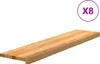Gradini per scale 8 pz. Marrone chiaro 110x30x2 cm rovere Anteprima dell’immagine prodotto 3